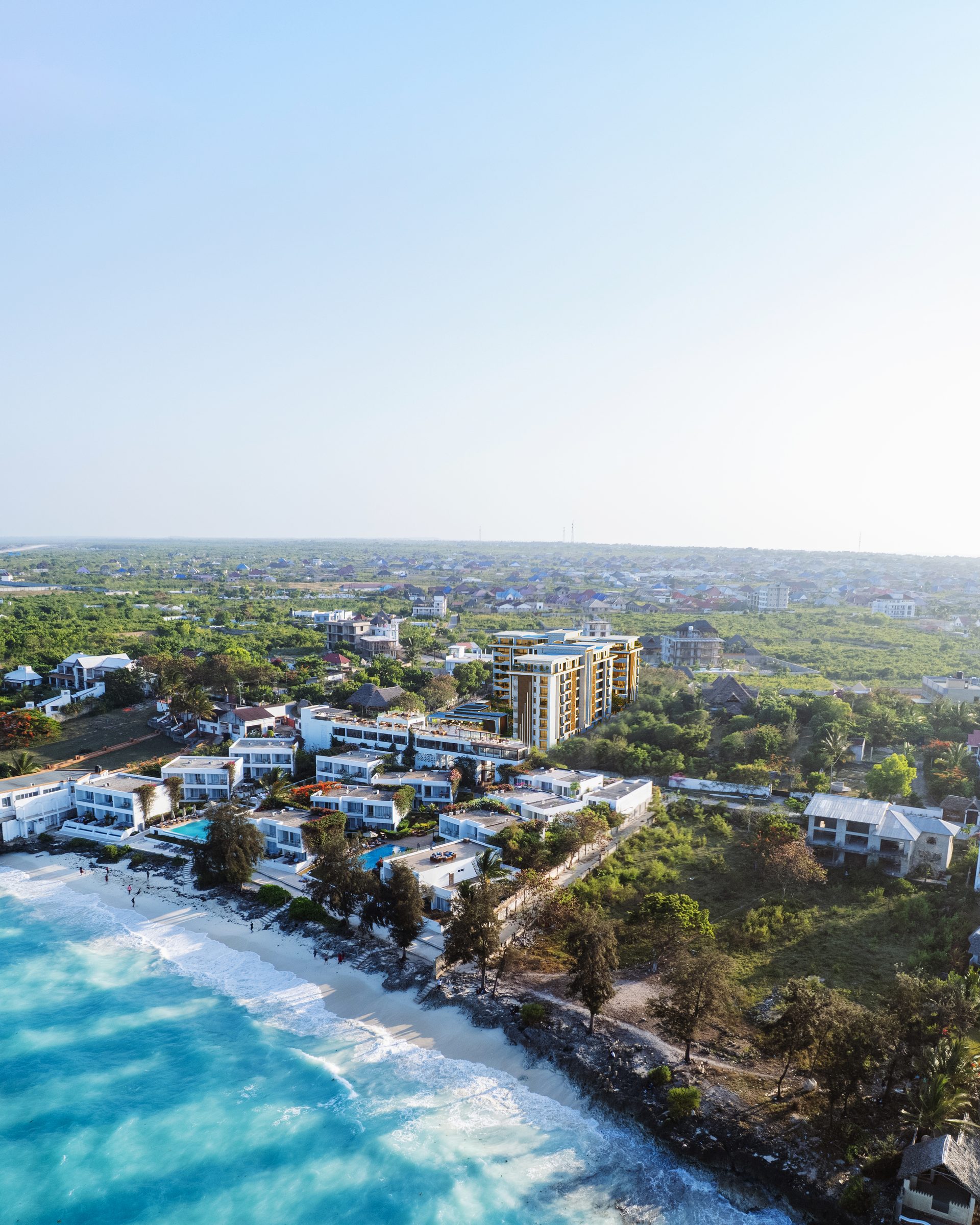 Aerial view — Nungwi Beach